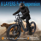 P2 Electric Bike for Adults，Long Rang 90 Miles Electric Bicycle，Peak 5000W Dual Motor 52V 23AH E Bike，Max Speed 36 MPH
