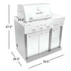 Medallion Series Modular Outdoor Kitchen 3-Burner Infrared Gas Grill