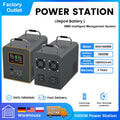 220V Output1000W 496Wh 155000Mah Portable Power Station Solar Generator Power Bank Outdoor Camping Battry Emergency Power Supply