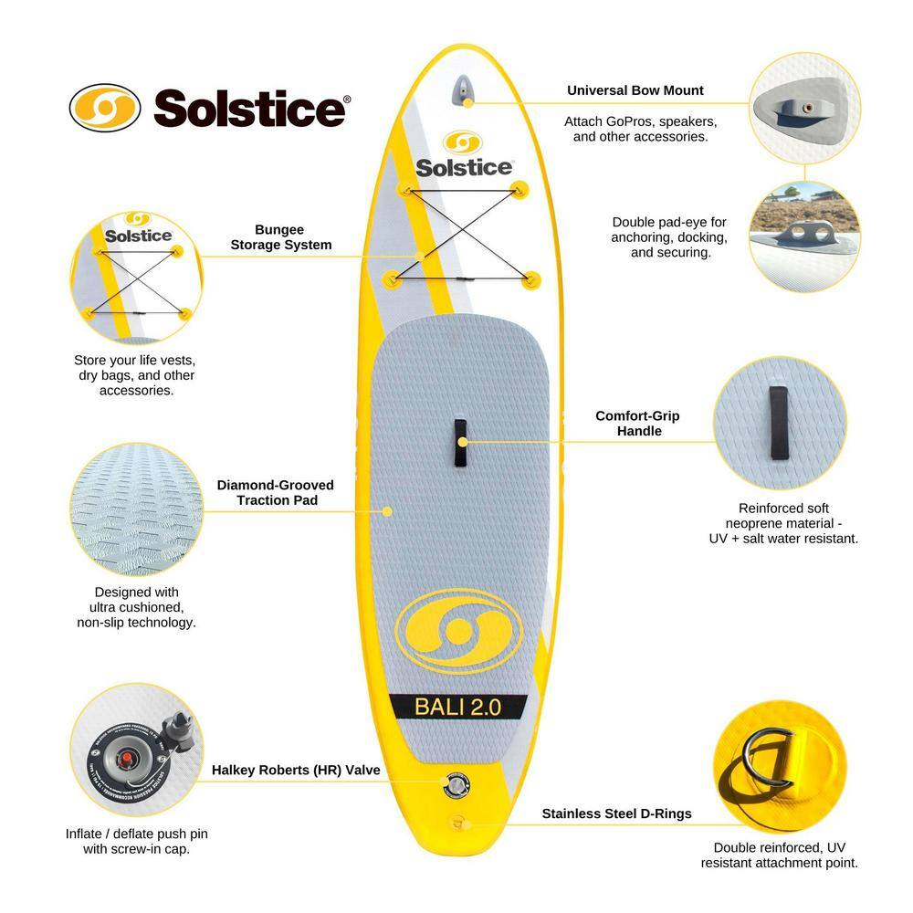 Watersports Bali 2.0 10.5 Ft. Inflatable Stand-Up Paddle Board Kit