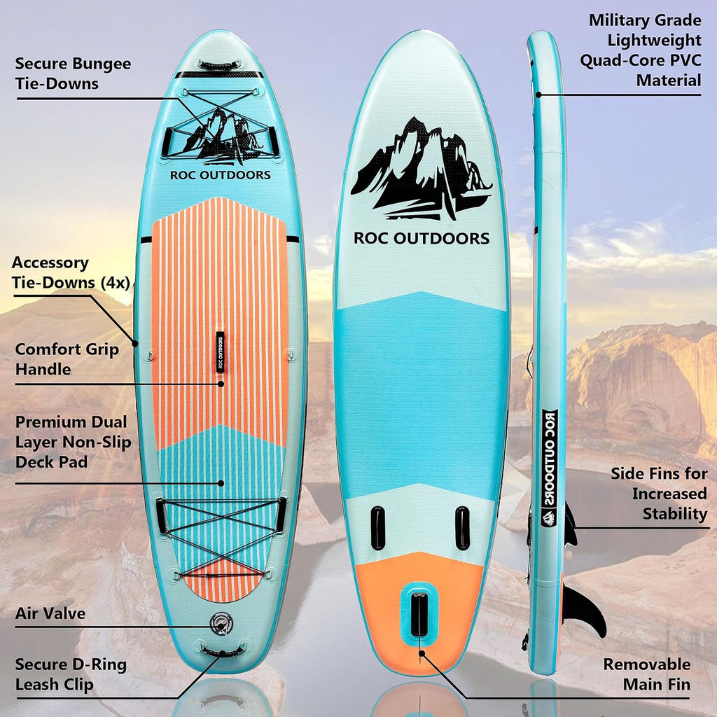 Inflatable Stand up Paddle Boards 10 Ft 6 in with Premium SUP Paddle Board Acces