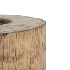 Amir 28 In. 30000 BTU Patio Mgo Lightweight Concrete Propane Outdoor Fire Pit Wood Pattern Brown