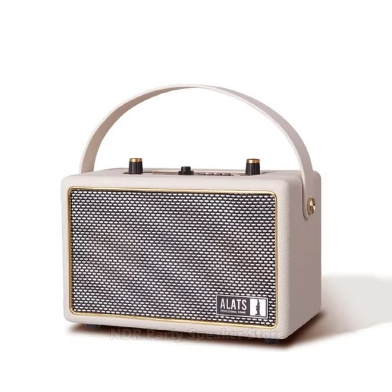 40W Professional Audio Player Vintage Portable Wireless Speaker Blue-Tooth Music Player TWS Sound System for Indoor and Outdoor