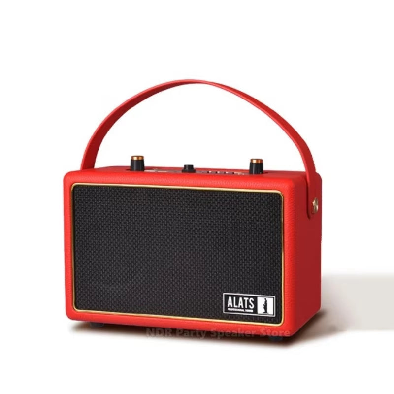 40W Professional Audio Player Vintage Portable Wireless Speaker Blue-Tooth Music Player TWS Sound System for Indoor and Outdoor