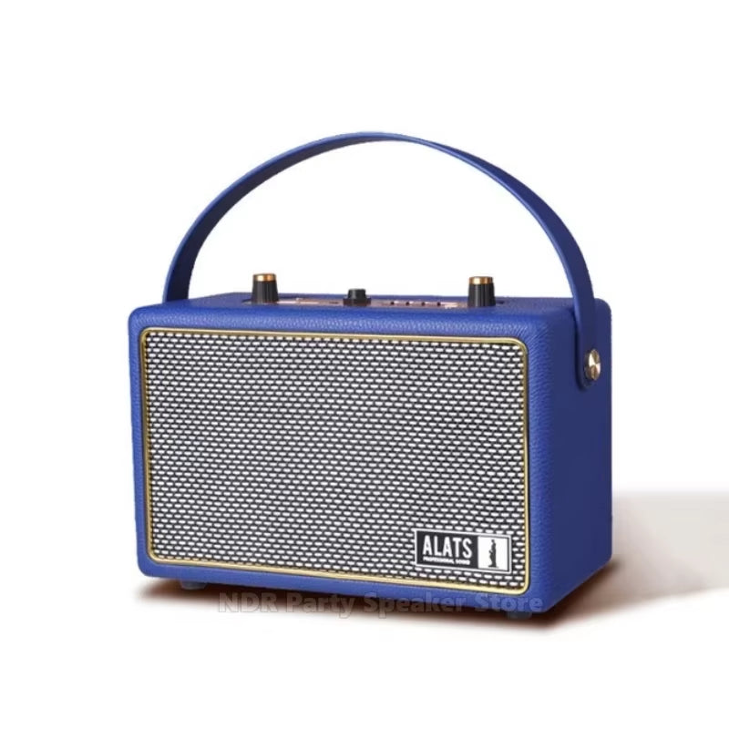 40W Professional Audio Player Vintage Portable Wireless Speaker Blue-Tooth Music Player TWS Sound System for Indoor and Outdoor