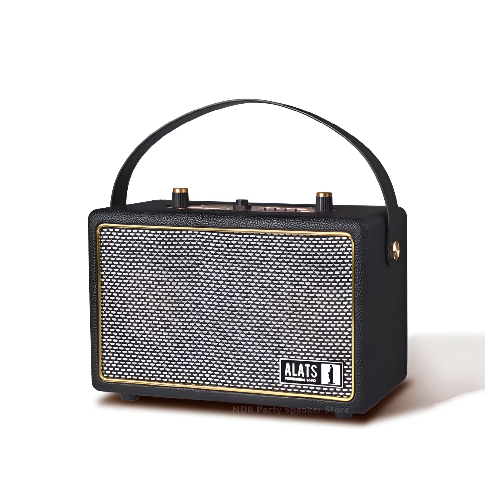 40W Professional Audio Player Vintage Portable Wireless Speaker Blue-Tooth Music Player TWS Sound System for Indoor and Outdoor