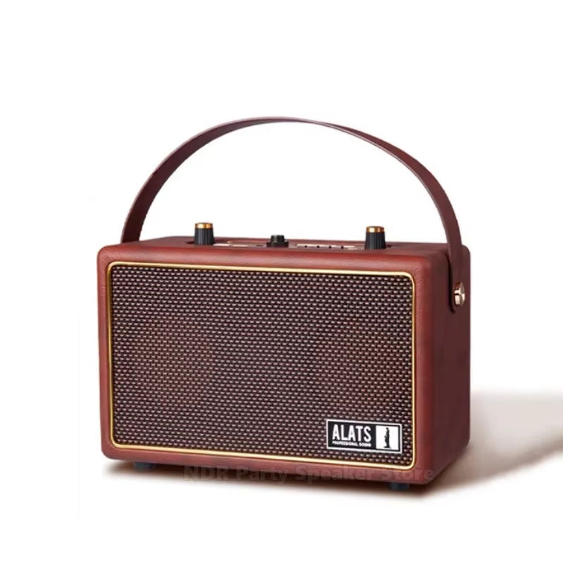 40W Professional Audio Player Vintage Portable Wireless Speaker Blue-Tooth Music Player TWS Sound System for Indoor and Outdoor