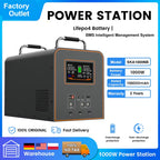 220V Output1000W 496Wh 155000Mah Portable Power Station Solar Generator Power Bank Outdoor Camping Battry Emergency Power Supply