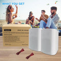 6.5'' Outdoor Speakers Wired 400W Waterproof Passive with Powerful Bass Wall Mount Speakers All Weather Durability