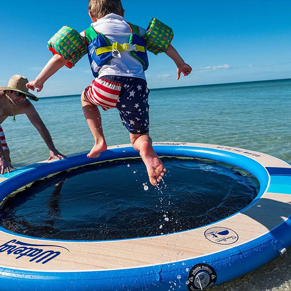 Inflatable Dock with Mesh Net Center