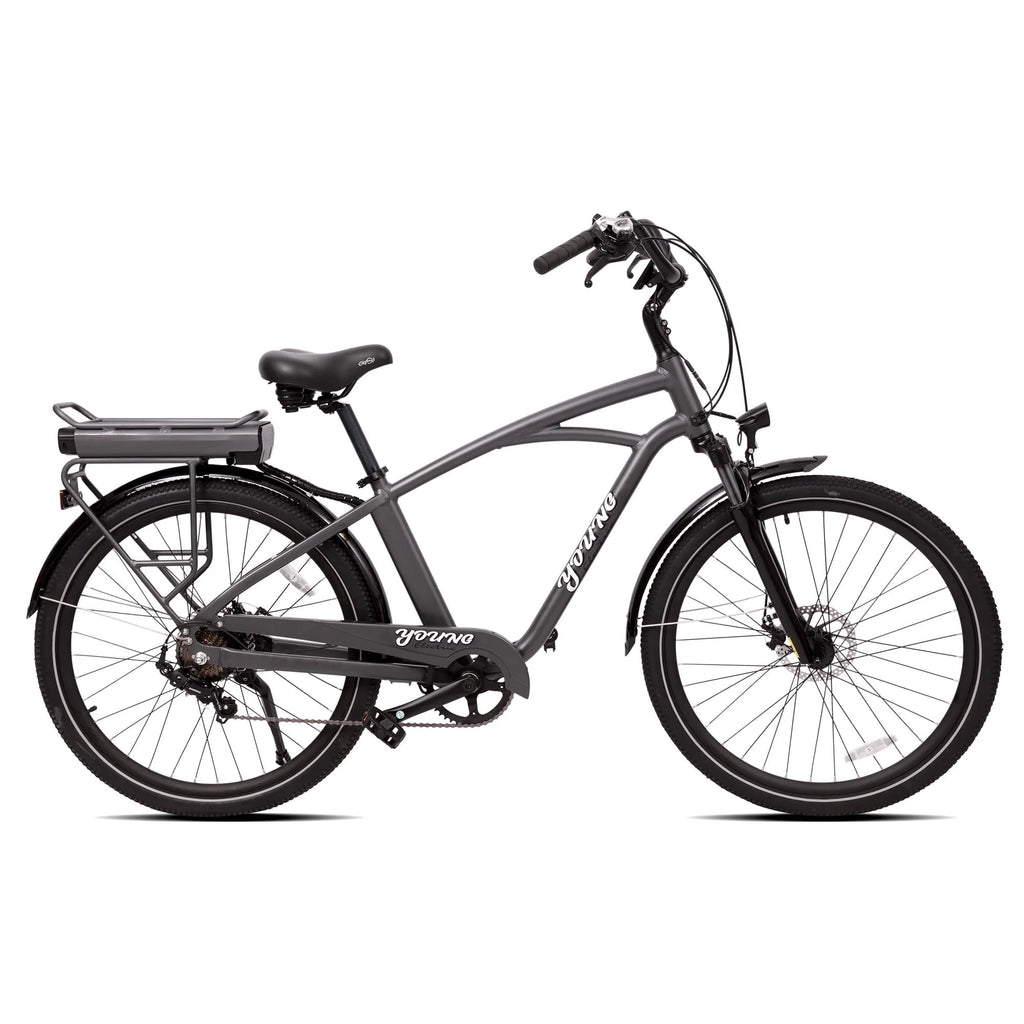 E-Vie Electric Cruiser Bike, 60+ Miles Long Range, Torque Sensor Ebike for Adults, Peak Power≥600W, CST 27.5" , 350 Lbs, 20 Mph, Beach City Commuter, UL2849