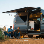 Portable Power Station AC70 with 100W Solar Panel Included, 768Wh Solar Generator with 2 1000W AC Outlets, 0-80% in 45 Min, Lifepo4 Power for Camping