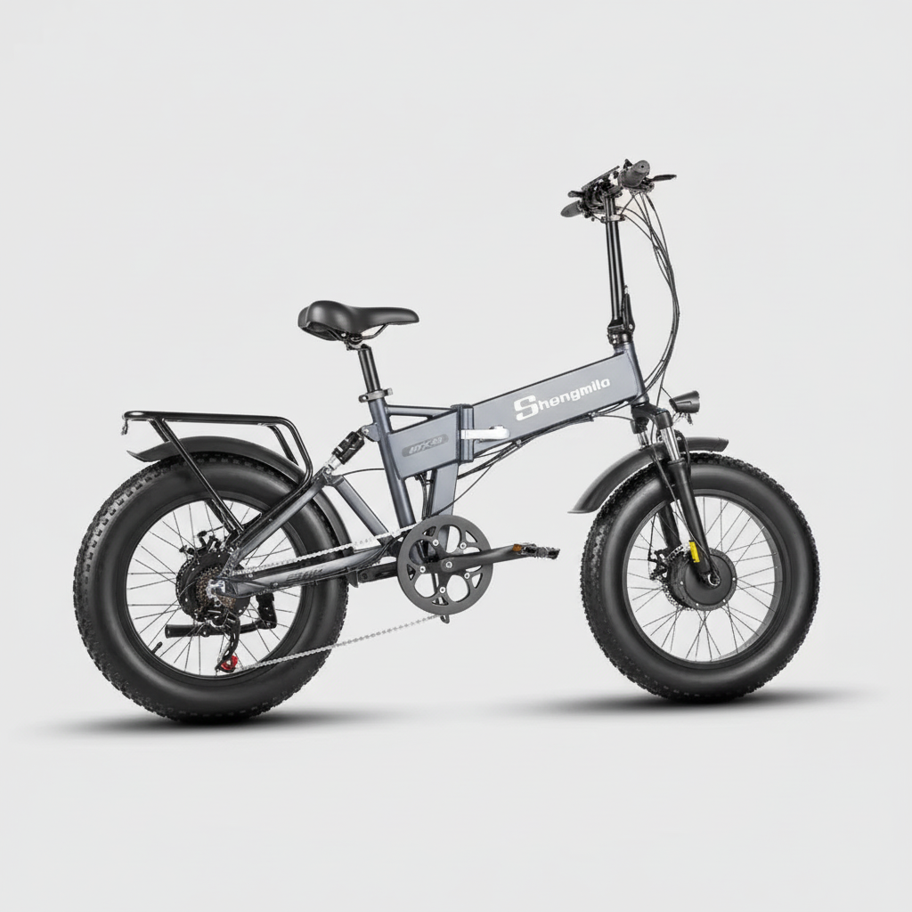 Electric Bike MX21 2000W 48V 15AH Dual Drive Removable Battery 20*4.0 Fat Tire Portable Mountain E-Bicycle Foldable City E-Bike